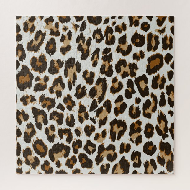 Leopard Skin: Vintage Seamless Texture Jigsaw Puzzle (Vertical)