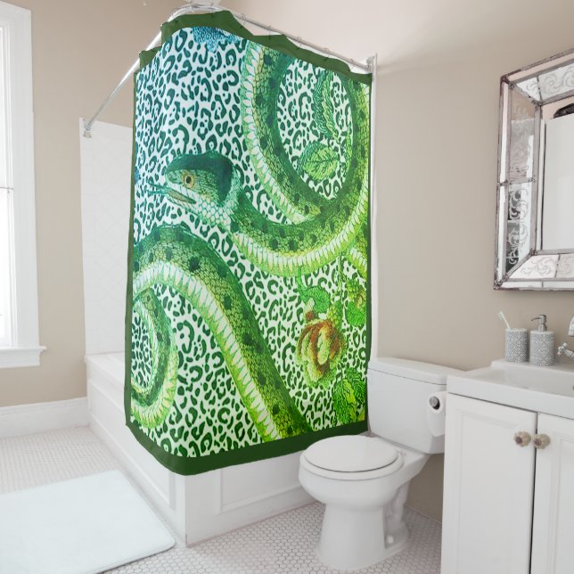 LEOPARD SNAKE IN GREEN (In Situ)