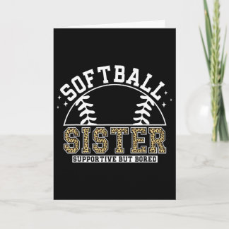 Leopard Softll Sister Supportive But Bored Softll  Card
