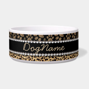 Leopard Spot Paw Prints Rhinestone Diamonds