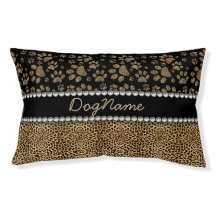 Leopard Spot Paw Prints Rhinestone PHOTO PRINT