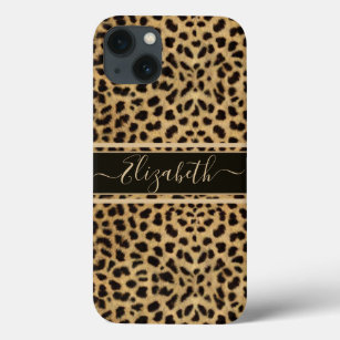 Leopard Spot Skin Print Personalize iPhone 13 Case
