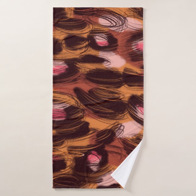 Leopard Spots African Animal Pattern Bath Towel (Bath Towel)
