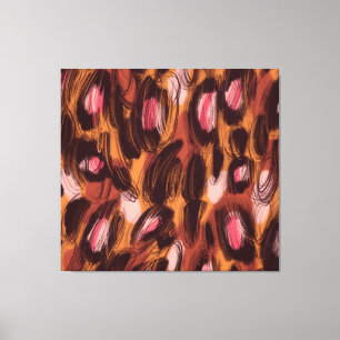 Leopard Spots African Animal Pattern Canvas Print