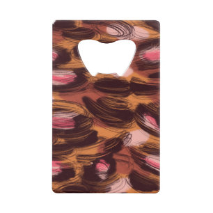 Leopard Spots African Animal Pattern Credit Card Bottle Opener
