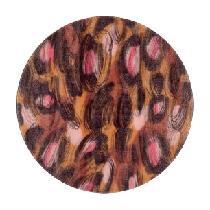 Leopard Spots African Animal Pattern Cutting Board