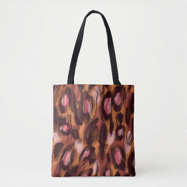 Leopard Spots African Animal Pattern Tote Bag (Front)