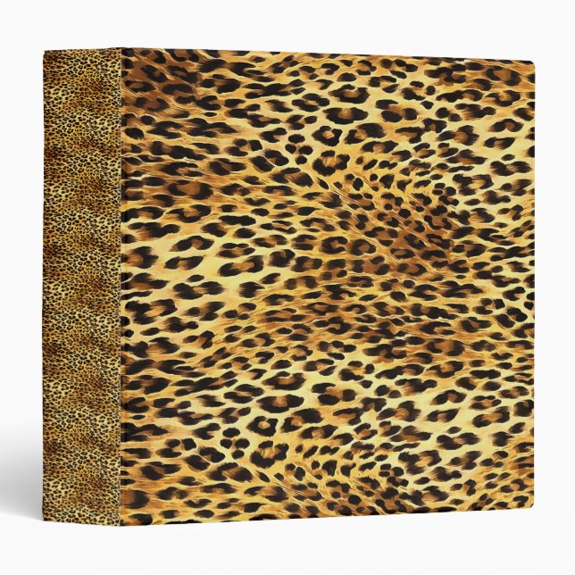 Leopard Spots Camouflage Pattern Painting Binder (Front/Spine)