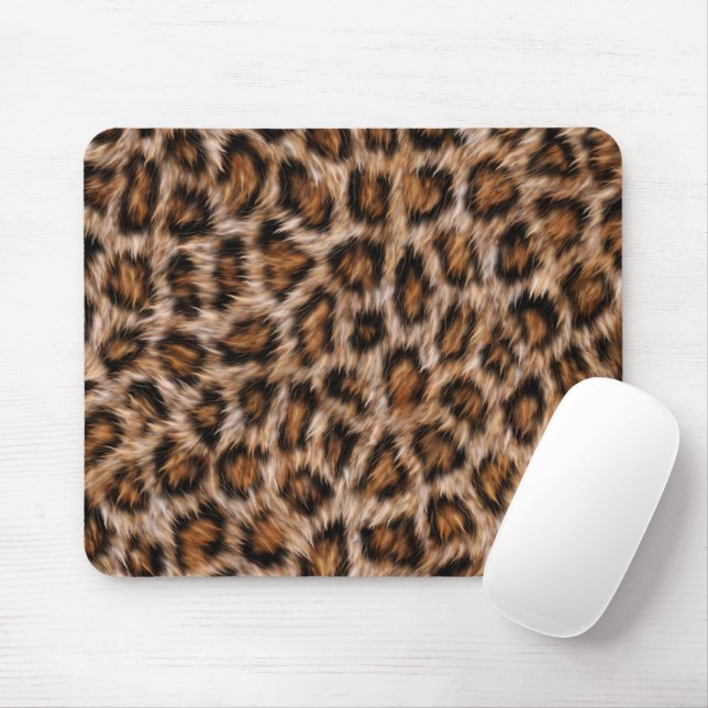 Leopard Spots Fur Jaguar Animal Cat skin Pattern.j Mouse Pad (With Mouse)