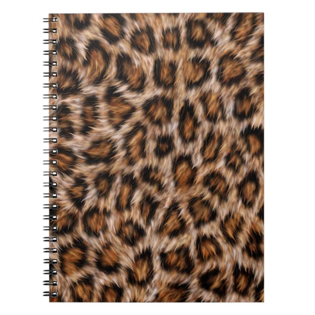 Leopard Spots Fur Jaguar Animal Cat skin Pattern.j Notebook (Front)