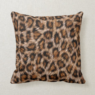Leopard Spots Fur Jaguar Animal Cat skin Pattern.j Throw Pillow