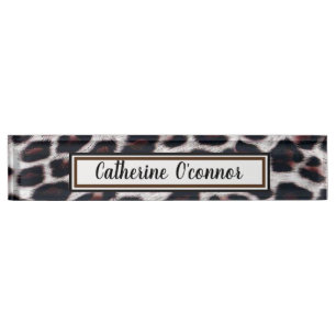 Leopard Spots Nameplate