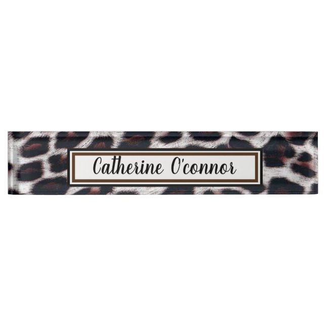 Leopard Spots Nameplate (Front)