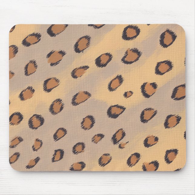 Leopard Spots Painting Custom Mousepads (Front)