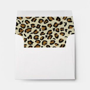 Leopard Spots Pattern Inside Personalized Envelope
