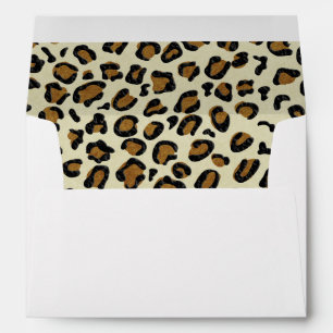 Leopard Spots Pattern Inside Personalized Envelope