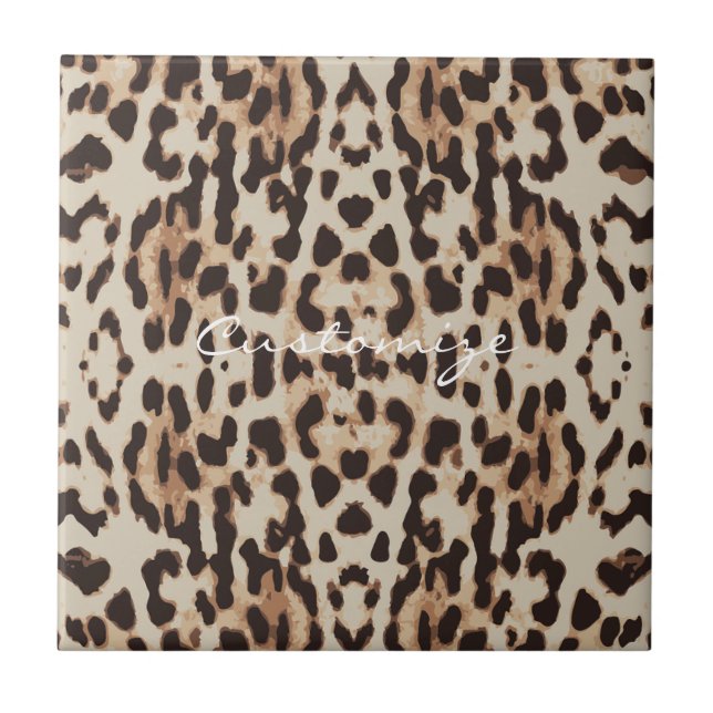 Leopard Spots Pattern Thunder_Cove Tile (Front)