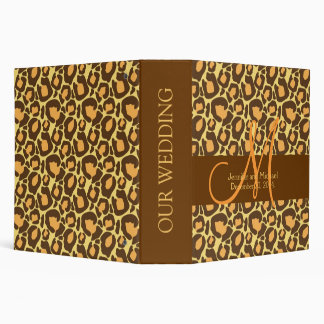 Leopard Spots Print Wedding Planner 2 in. Binders