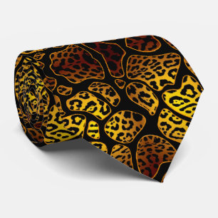 Leopard-stained tie