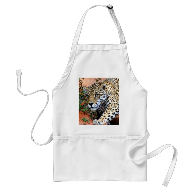 Leopard Stalking Macro Standard Apron (Front)
