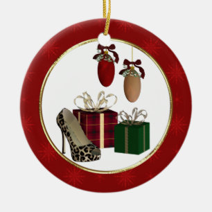 Leopard Stiletto Dons Ornement personnalisé