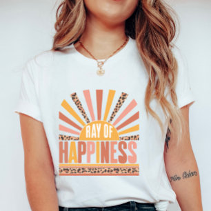 Leopard Sunburst “Ray of Happiness”,Summer Women’s T-Shirt