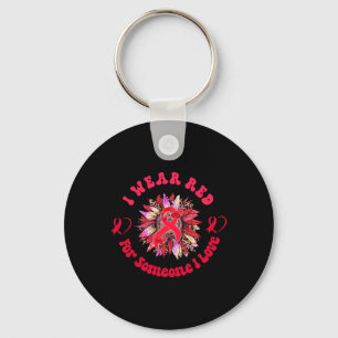 leopard sunflower blood cancer awareness apparel i keychain
