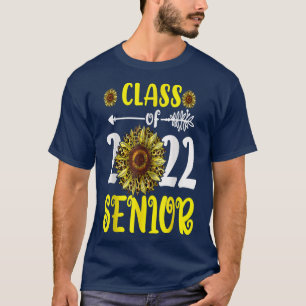 Leopard Sunflower Class Of 2022 Senior Graduation T-Shirt