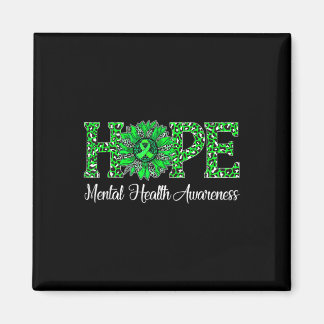 Leopard Sunflower Hope Mental Health Awareness Gre Magnet