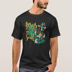 Leopard Sunflower Jesus Is The Anchor Of My Soul C T-Shirt
