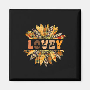 Leopard Sunflower One Thankful Lovey Fall Thanksgi Magnet