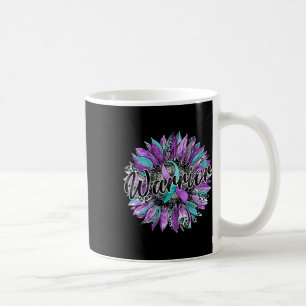 Leopard Sunflower Warrior Teal And Purple Suicide  Coffee Mug