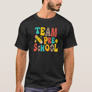 Leopard Team Preschool Teacher Student First Day O T-Shirt