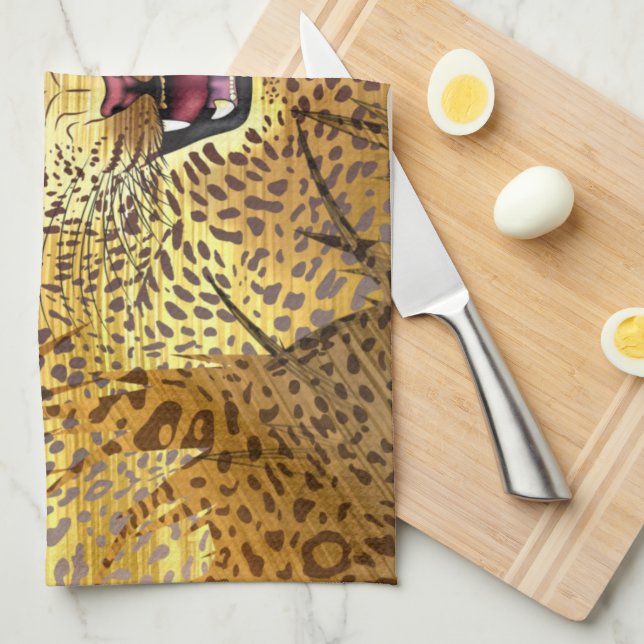 Leopard Territory 1 Kitchen Towel (Quarter Fold)
