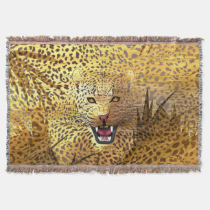 Leopard Territory 1 Throw Blanket