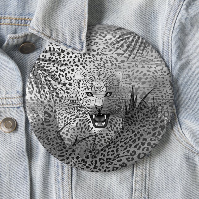 Leopard Territory 2 6 Inch Round Button (In Situ)