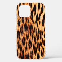 Leopard texture, African animal seamless pattern.