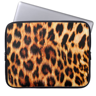 Leopard texture, African animal seamless pattern. Laptop Sleeve