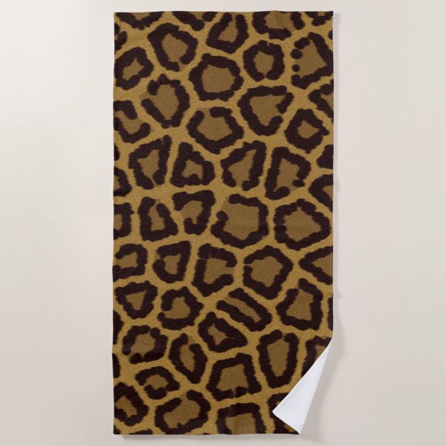 Leopard Texture Beach Towel (Front)