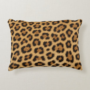 leopard texture fur skin leather animal print patt accent pillow