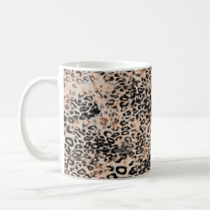 Leopard texture, leopard animal print pattern coffee mug