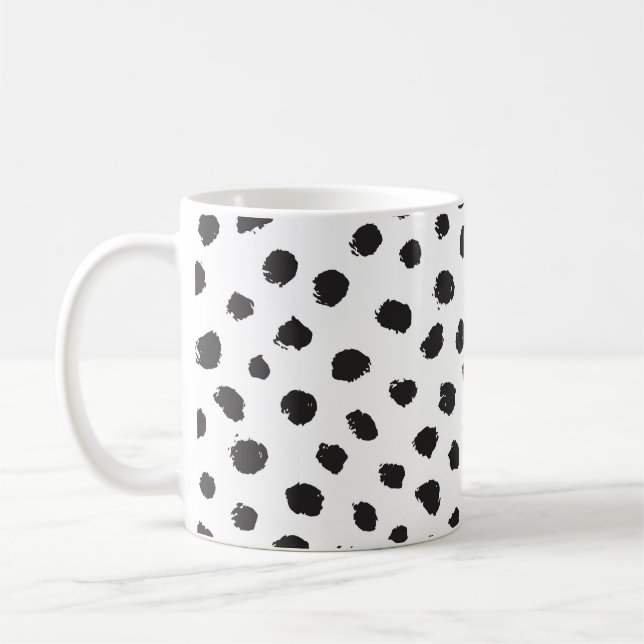 Leopard Texture: Vintage Seamless Pattern. Coffee Mug (Left)