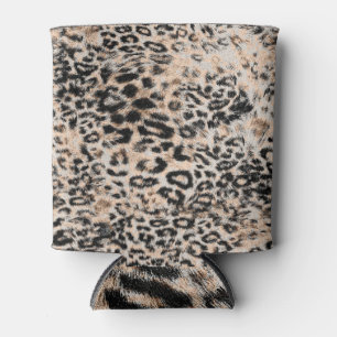 Leopard Texture: Wild Animal Pattern Can Cooler