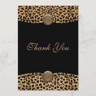 Leopard Thank You Card