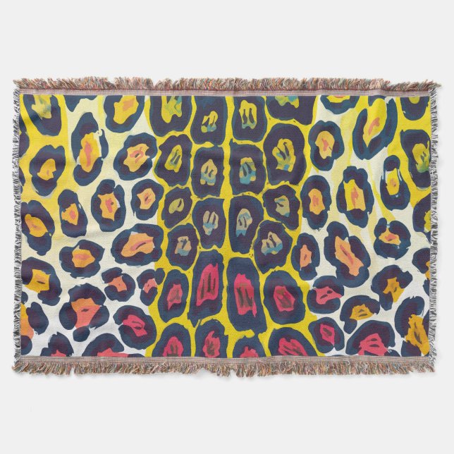 Leopard  throw blanket (Front)