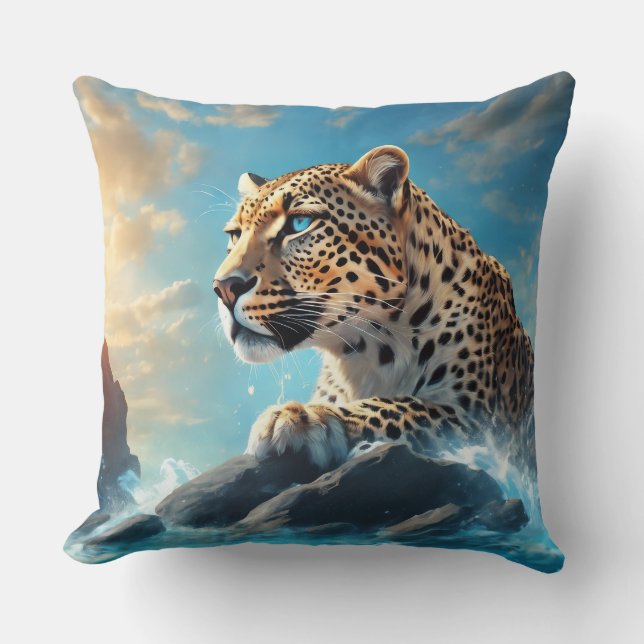Leopard Throw Pillow (Front)