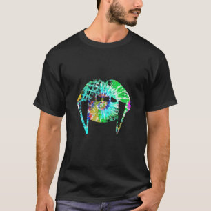 Leopard Tie Dye Lips Vampire Turquoise Green Hallo T-Shirt