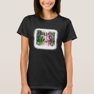 Leopard Tie Dye Nurse Life for Nurse Nurse s Week T-Shirt