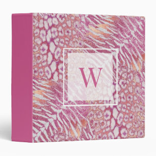 Leopard tiger skin trendy binder