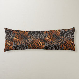 Leopard tiger skin trendy body pillow